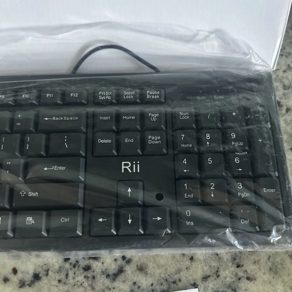 New Rii RK907 Ultra-Slim Compact USB Wired Keyboard for Mac and RK907-1Pcs